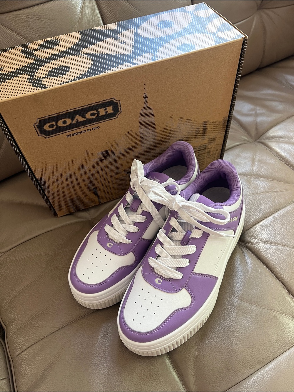 Brand New Coach  women Platform Sneaker Size 7 & 7.5 - Picture 2 of 7